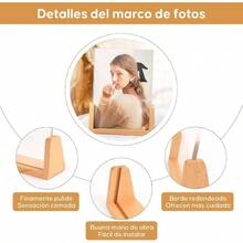 2PCS 8 Pulgadas Marcos para Fotos Decorativos, Marcos Para Cuadros con AcrLico Rstico de Doble Cara y Base, Horizontal Vertical Exhibicin Porta Retrato para Foto, Regalo para San Valentn Aniversarios - B - Ver 10