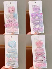 20 piezas/10 piezas/5 piezas, Adornos de gran tamaño para mujeres / Accesorios para mujeres / Accesorios para el cabello de mujeres, con diseño de imagen de dibujos animados y lazo. También pertenecen a diademas, coronas, aros para el cabello de mujeres, cabello, estilo colgante, pinzas para el cabello, ganchos para el cabello, horquillas, clips para el cabello, etc. Adecuado para estudiantes, princesas, fiestas, temas de juegos, festivales y para que las mujeres lo usen. (Algunos accesorios del producto son aleatorios)