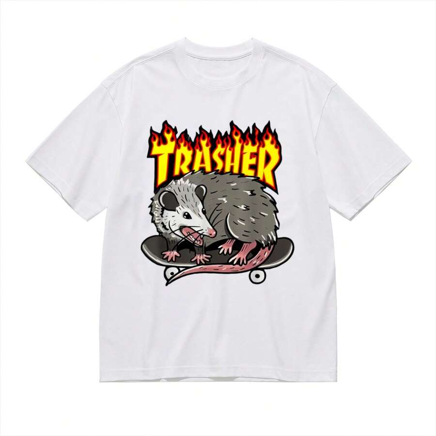 Camiseta de Trashero de Opossum - Blanco - Ver 1