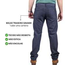 Men's Work Jeans, 100% Cotton, Black, Direct From The Factory, Special Offer, Immediate Shipping - 黑色 - 查看 3