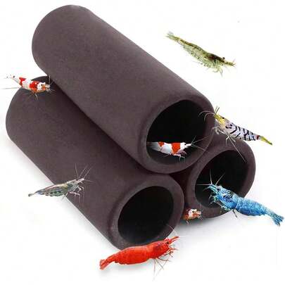 XMHF Aquarium Ceramic Small Fish Shrimp Crayfish Breeding Habitat Shelter Brown XM163