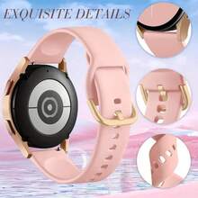 10 Pack Band Compatible With Samsung Galaxy Watch 7 6 5 4 FE Band 40mm 44mm,Galaxy Watch 5 Pro 45mm/6 4 Classic 42mm 46mm 43mm 47mm/Active 2, 20mm Soft Silicone Sport Strap Women Men, Small