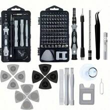 115pcs Precise Clock Tool Screwdriver Set - With Magnetic, Multi-Function Electronics Repair Tools, Ideal For Phones, Watches, And Other Delicate Devices, Black - 115-in-1 - white - View 9