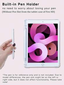 1 pieza Funda protectora para tableta con diseño de lazo, compatible con iPad de 10.ª generación, iPad Air de 11 pulgadas (M3) 2025, iPad Mini 4/5/6/7, y compatible con Kindle Paperwhite de 12.ª generación 2024, Kindle Colorsoft Signature Edition, modelos como Tab P11. Las cuatro esquinas de la funda protectora son a prueba de golpes, ligeras y fáciles de transportar.