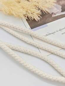 1 件/2 件波西米亚风格手工编织流苏装饰系绳，窗帘装饰，奶油色透明