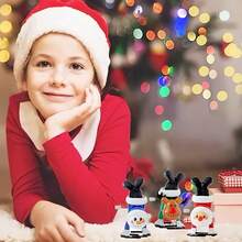 1/4 piezas Juguetes a cuerda navideños para niños, regalos de fiesta, set de 4 paquetes de juguetes de fiesta navideña, juguetes de cuerda novedosos que caminan y saltan, relleno de bolsas de regalo y obsequios divertidos para la fiesta de Navidad