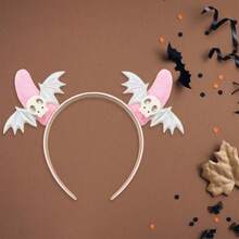 Devil Horns Headband For Adults And Kids Creative Halloween Skull Bat Costume Headpiece For Cosplay Party