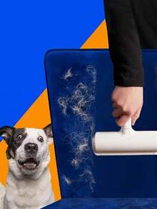 1pc Reusable Portable Lint Roller,Dogs And Cats Lint Remover,Pet Hair Remover For Dogs & Cats,Brush For Furniture Clothing Christmas Gift,Suitable For Furniture, Sofa, Carpet, Clothes And Bedding-Portable Multi-Surface Fur Removal Tool