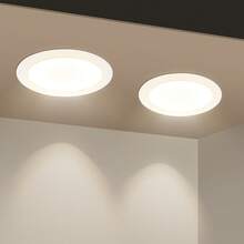 Aigostar LED empotrable, 12 W, equivalente a 113 W, luz diurna 4000 K, foco LED interior empotrable, luz LED empotrable, puerto LED, Ф145-155 mm, paquete de 2 - 12w-4000k - Ver 1