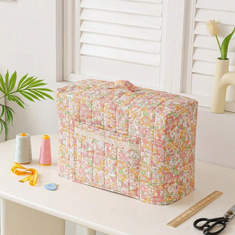Multipurpose Sewing Bag Floral Tool Bag Large Capacity Sewing Bag Organizer Portable Totes For Home Use - Multicolor - View 1