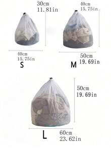 1pc Laundry Wash Bag With Drawstring And Honeycomb Mesh For Delicates, Thick Fine Mesh Washing Machine Bag, Hanging Mesh Laundry Hamper, Multi-Functional Clothes Storage Mesh Bag, Wall-Mounted Changing Clothes Bag, Large Dirty Clothes Storage Laundry Bag For Bathroom, Apartment, RV, College Dorm, Laundry Organization For Bathroom Bedroom Travel Essentials Travel Accessories Vacation Summer Holiday Back To School - Multicolor - View 8