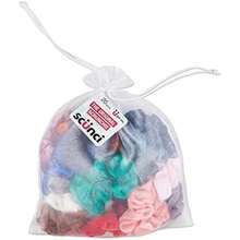 Scunci "The Original" Velvet Scrunchie Hair Ties & Pony Holders, Assorted 20 Count(Terciopelo) - Tipo 1 - Ver 2