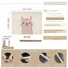 1 幅带框/帆布墙面艺术，一套 9 件儿童房粉色墙面装饰：复古儿童房装饰粉色艺术套装儿童房复古女孩房装饰家居房间装饰带框墙面艺术带框墙面装饰房间装饰家居装饰墙面装饰浴室装饰 - 彩色 - 查看 43