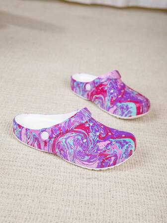 Adjustable Loose Flat Sandals, Suitable For Garden, Lounging, Travel, Beach, Closed Toe