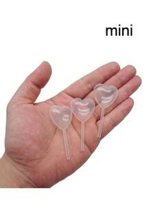 50 件纸杯蛋糕酱滴管、冰淇淋酱注射器、果酱滴管、吸管、滴管滴管甜点蛋糕装饰适用于生日婚礼蛋糕装饰毕业