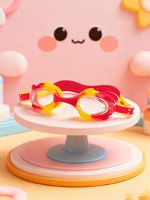 1 Piece Of Children's Anti-Fog HD Swimming Goggles, Waterproof And Anti-Fog HD Professional Diving Goggles Swimming Equipment - Silicone Earplugs Swimming Goggles, Suitable For 3-16 Years Old Children Swimming Diving Use