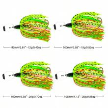 5-Color Tassel Beard Alloy Fishing Lure Set, 20g Rotating Metal Lure Bait Suitable For Bass, Trout, Striped Bass, Salmon In Freshwater And Saltwater