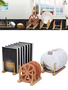 1 pièce Support de tasse de ménage, ensemble à thé en bois avec support de tasse à l'envers pour égouttage de l'eau, étagère de rangement créative anti-poussière pour tasse à thé et verre