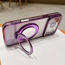 Étui de téléphone de luxe en métal électrolytique avec strass et paillettes compatible avec 17 16E 15 14 13 12 11 X XS Max XR Pro Plus, Galaxy A02S-A07 A12-A17 A22-A26 A32-A36 A50-A56 S20-S25 Note20 EDGE, Honor Y9s X9a X9b X9c 90 Lite Y9X7b X7 8 9P40 Lite Magic 5 6 7 Lite, OPPO A9 A15 A16 A17 A32 A53 A3 Pro A5s A7 A38 A54 A57 A58 A60 A74 Reno7 12 F 13 F C15 C53 C55, Mi A3 13C 14C Note 10 11 12 13 14 Pro+, Infinix Smart8 9 - Prune - Voir 5