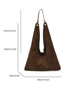 New Women's Large-Capacity Fashion Retro Velvet Bucket Bag, And Unique Design Tote Bag, Suitable For Shopping, Commuting And Work