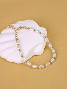 1 Elegant Pearl Women's Bracelet, Adorned With Exquisite Pearls, Daily-Friendly, Ideal Luxury Jewelry - Multicolor - View 3