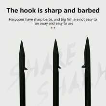 Stainless Steel Fishing Gaff Spear With 5-Prong Hook For Frog Flounder Hunting Outdoor Fishing