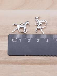 10 件 18x13 毫米（0.71x0.51 英寸）奔马吊坠适用于 DIY 珠宝制作项链钥匙扣手机链手链制作配件手工工艺品制作配件 - 馬 - 查看 3
