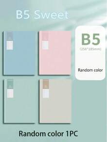 4 quyển sổ A5/B5, 36 tờ/sổ, sổ nhật ký dễ thương, sổ tay học sinh và giáo viên, màu sắc ngẫu nhiên - Nhiều màu - Xem 14