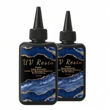 100g/200g/300g/400g/500g UV 树脂高粘度透明厚 UV 树脂套件，快速固化和低收缩紫外环氧树脂，适用于工艺品、圆顶、涂层