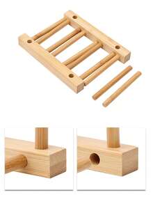 1 pièce Support de tasse de ménage, ensemble à thé en bois avec support de tasse à l'envers pour égouttage de l'eau, étagère de rangement créative anti-poussière pour tasse à thé et verre