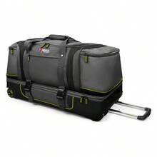 30 Inch Rolling Duffle Bag With Telescopic Handle, Wheeled Duffel Bag With Drop-Bottom,With 2 Layers Of Space Multiple Interior & Exterior Pockets,Extra Large Luggage Bags For Travel - 綠色 - 查看 2