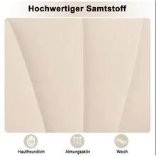 Samt, Polsterbett, 90*200 Cm, Muschelartiges Bett Mit Goldenen Eisenbeinen, Höhenverstellbares Kopfteil, Holzlattenrost, Mit Polsterbank, Bank Mit Stauraum, Beige - Beige + Velvet - View 4