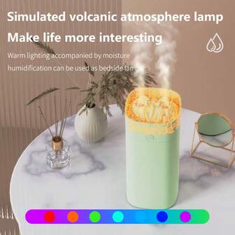 USB迷你家用加湿器，电动空气净化器，RGB冷雾香薰机，无需电池，双出雾口，可添加精油（需另购），具有冷雾和夜灯功能，适合卧室使用，可清新净化空气，低水位自动断电，运行噪音极低，适合办公室和家庭使用，是生日和圣诞节的理想礼物。