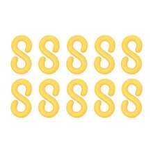 LOYALHEARTDY 200ft Plastic Barrier Chain Yellow Plastic Chain Links Weatherproof Safety Link Crowd Control Barriers Garden Fence Decoration - Yellow - View 8