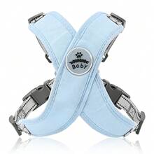 X-Shaped Dog Harness Vest Set, Suitable For Small & Medium Dogs, Reflective Leash Chest Strap, Breathable Mesh Dog Harness