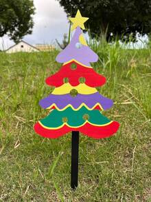 40 cm świąteczna choinka z reniferem Świętego Mikołaja, żelazna dekoracja artystyczna, odpowiednia do domu, ogrodu, dekoracji świątecznych i zewnętrznych