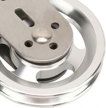 RiToEasysports Rueda de Polea de, Rueda de Tracción de Rotación Silenciosa de Acero Inoxidable para Sistema de Polea Que Levanta Equipos de Gimnasio - Aluminio - Ver 1
