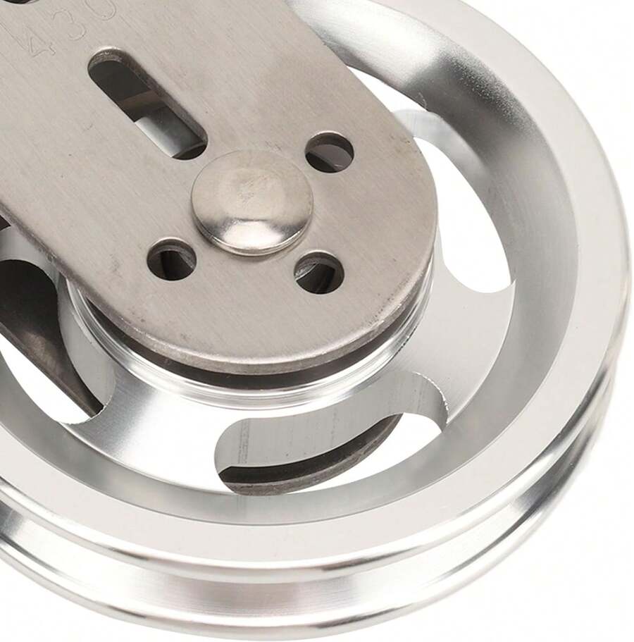 RiToEasysports Rueda de Polea de, Rueda de Tracción de Rotación Silenciosa de Acero Inoxidable para Sistema de Polea Que Levanta Equipos de Gimnasio - Aluminio - Ver 1