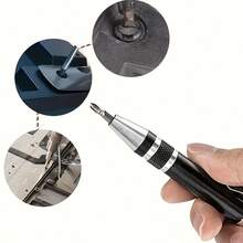 8 In 1 Pen-Shaped Screwdriver Set, Aluminum Alloy And Flat Head Manual Screwdriver, Portable. - Black - View 5