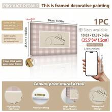 1 幅带框/帆布墙面艺术，一套 9 件儿童房粉色墙面装饰：复古儿童房装饰粉色艺术套装儿童房复古女孩房装饰家居房间装饰带框墙面艺术带框墙面装饰房间装饰家居装饰墙面装饰浴室装饰 - 彩色 - 查看 64