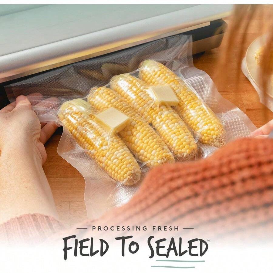 Vacuum Sealer Bags Pint Size, Vac Seal Bags For Food Storage, Meal Saver Freezer Vacuum Sealer Bags, Sous Vide Bags Vacuum Sealer, 6 X 10 Inches, Pack Of 100 - Variety Pack - View 1