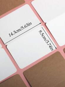 10pcs/Set Ins Style Simple Solid Color Folded Blank Card Foldable Gift Greeting Card Postcard Essential Gift Accessories Giving For Birthdays Celebrations