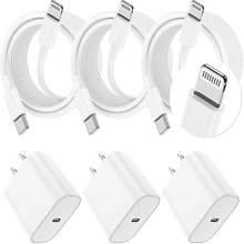 1-3个30W墙式充电器套装，包含200厘米快充线，兼容 14 Pro Max/14 Pro/14、13 Pro Max/13 Pro/13、12/11 - 美規A型插(110-127V) - 查看 12