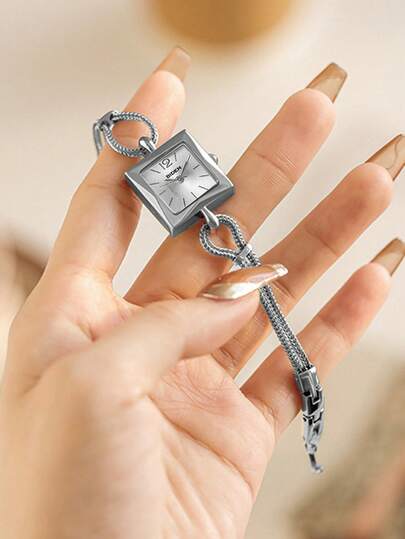 BIDEN 1pc Fashionable Quartz Watch, Exquisite And Compact, Suitable For Lady To Wear, Ergonomically Designed, Elegant And Practical, 3ATM Waterproof, Multi-Color, For Girl's Gift.