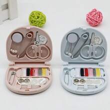 Mini Sewing Box, Convenient Small Sewing Kit, Sewing Tool Combination Set, Hotel Supplies, Random Color.