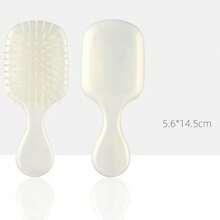 Pearlescent Macaron Color Customized Name Mini Air Cushion Small Comb With Rhinestones, English, Portable Massage Brush, ,Colorful,Cute,Adorable,Funny,Kawaii,Y2K,Stylish,Unisex,Casual,Custom,Personalized,Unique,Customized,Ideal Gifts For Him,Ideal Gifts For Her,Her,Boyfriend,Girlfriend,Family,Friends,Delicate Romance,For Office,For School,For Classroom,For Teacher Gifts,For University,For Colleague,For Dorm Rooms,Vacay Vibe Au - Multicolor - View 18