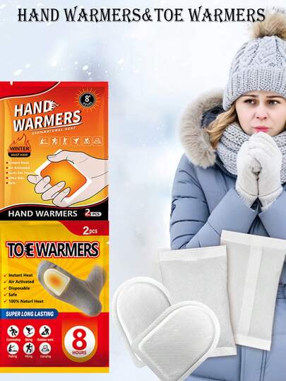 10 قطعة/20 قطعة من أجهزة تدفئة اليد والأصابع الذاتية التسخين، رقع تدفئة للخريف والشتاء للمنزل والمكتب والتخييم والسفر والتزلج والتنزه، حماية من البرد الشتوي، تدفئة للأنشطة الخارجية، وسادة تسخين