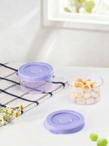 KUNT 6/2 piezas Recipientes de alimentos para bebé de 60ml redondos/150ml cuadrados, material de PP, tazones de alimentación para bebés, a prueba de fugas, con tapas, aptos para microondas - Multicolor - Ver 16