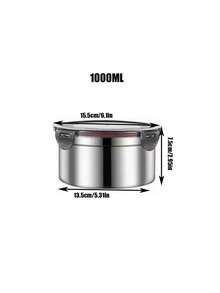Juego de fiambrera hermética de acero inoxidable, recipiente de almacenamiento portátil a prueba de fugas, apto para congelador y microondas, conservación de frescura duradera, elemento esencial para la organización de la cocina - Multicolor - Ver 20