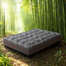 Bamboo Fiber Pillow Mattress Topper - Thick Mattress Pad With High Quality Bottom, Breathable & Cool Mattress Topper Soft Mattress Cover With 8-21inch Deep Pocket - Solid Black - View 1